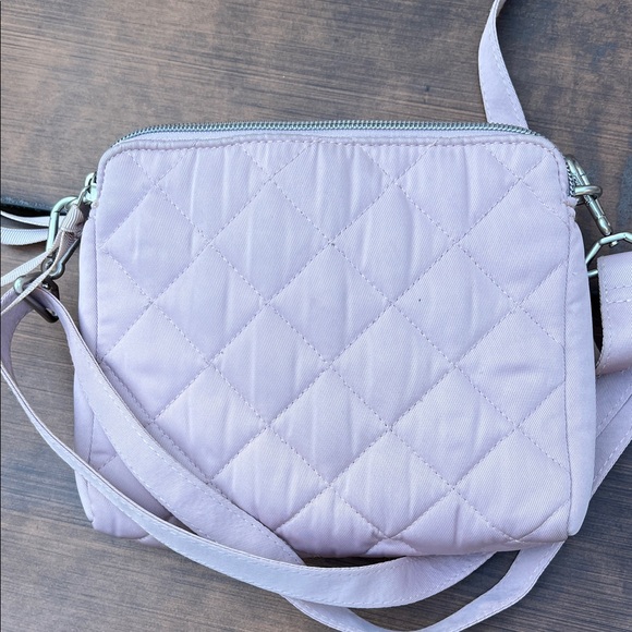 Vera Bradley triple compartment Quilted Crossbody Bag- Dover Mauve - Picture 7 of 10